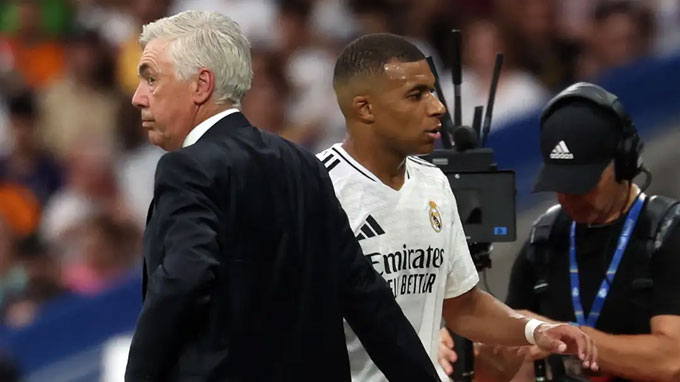 HLV Ancelotti vẫn tin tưởng Mbappe