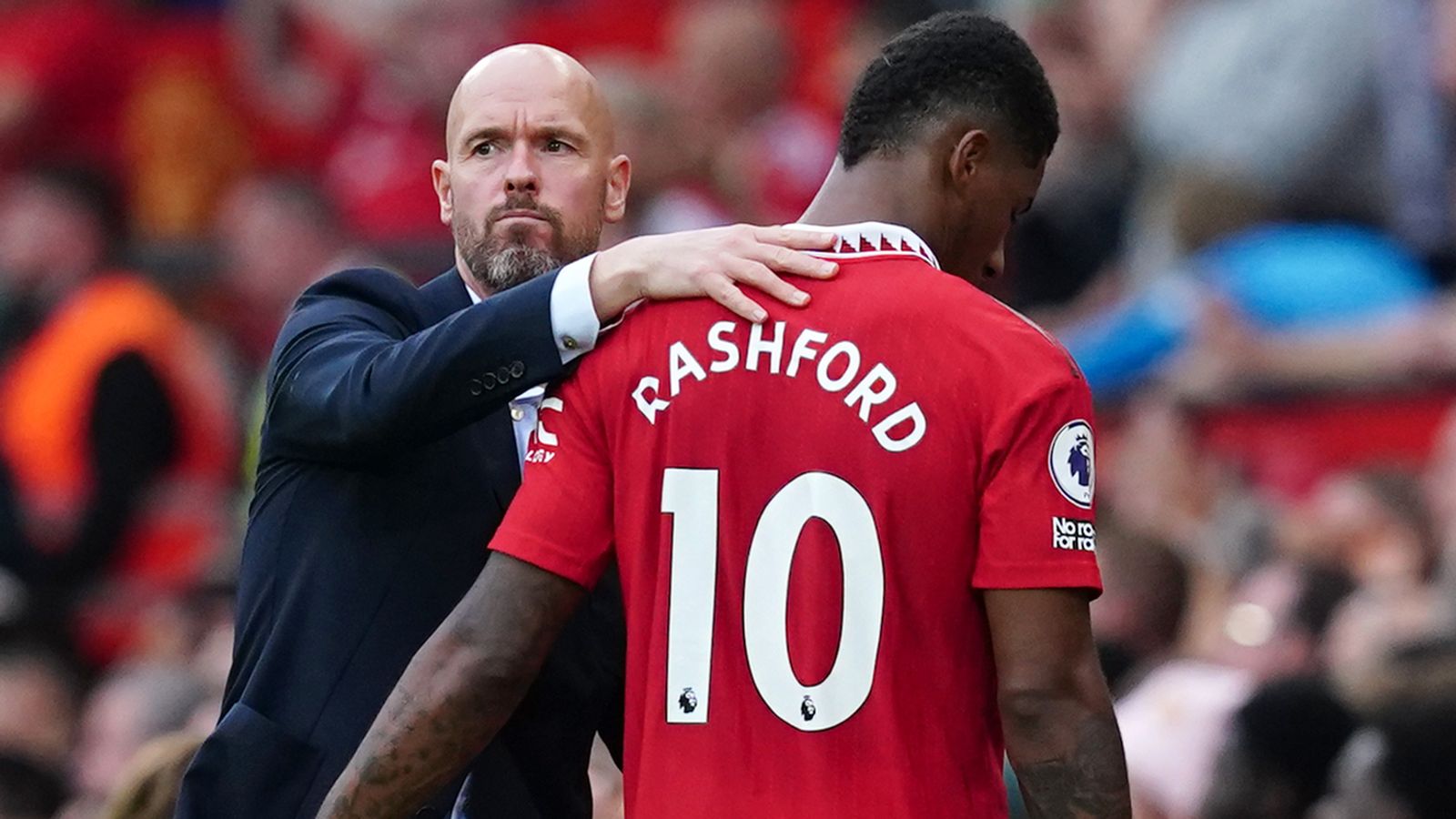 Rashford đá đủ 3 trận đầu mùa này và không có một cú sút nào vào khung thành hay pha kiến tạo nào