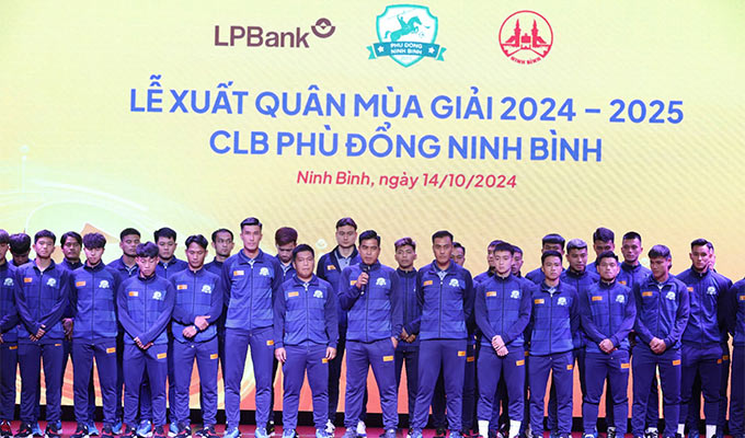 Ninh Bình đặt mục tiêu lên V.League ở mùa giải tới - Ảnh: HH